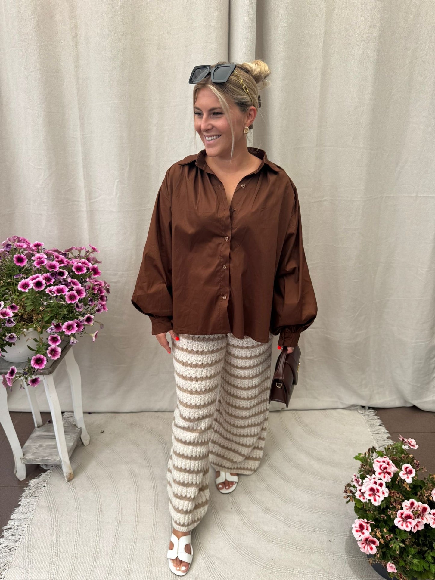 Vanilla knit pants