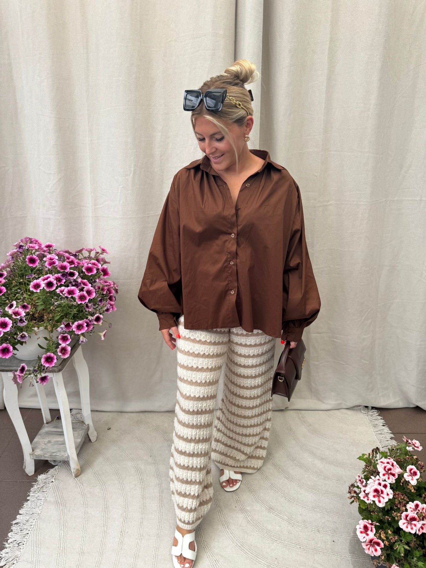 Vanilla knit pants