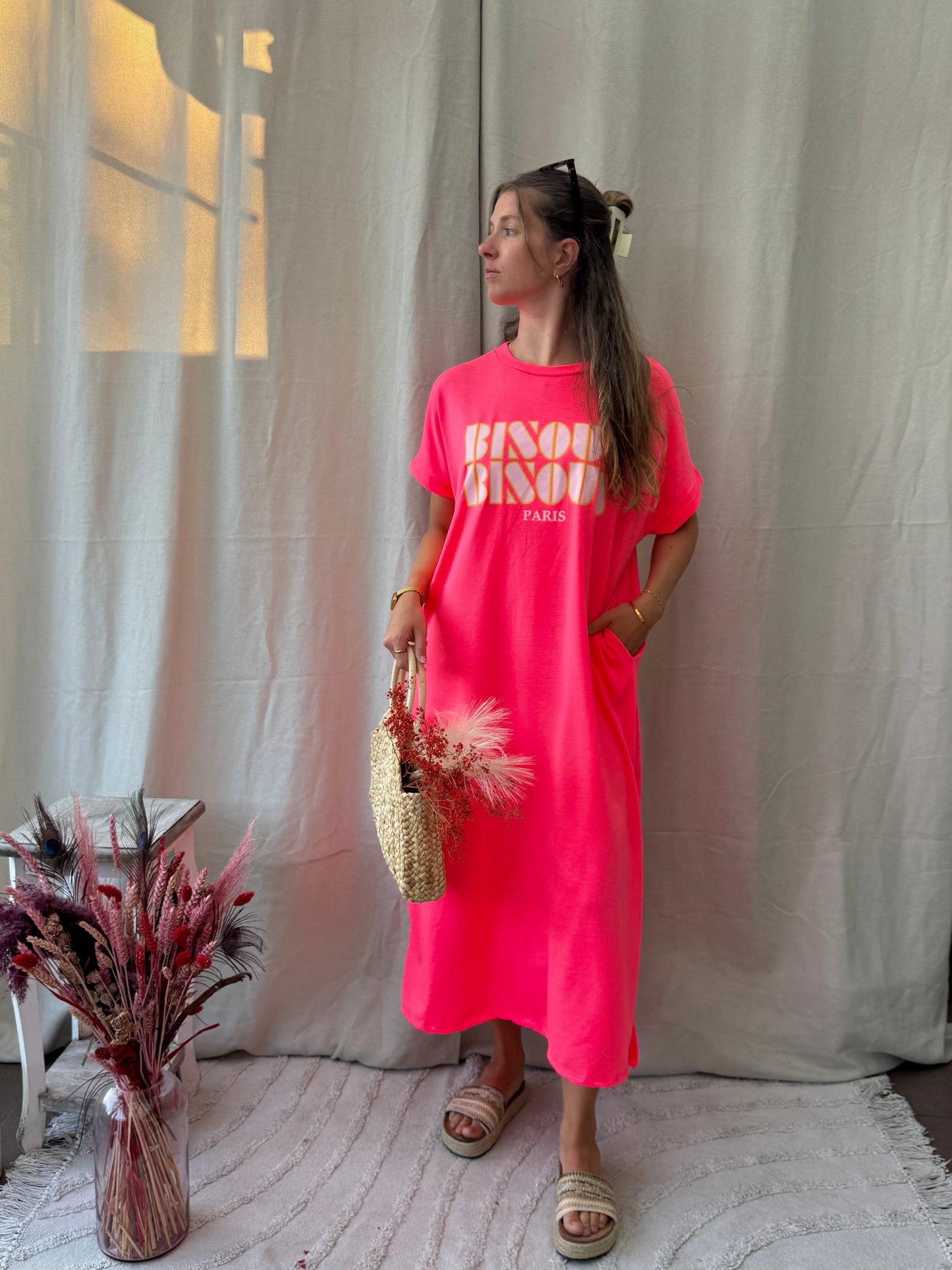 Bisous dress rosé
