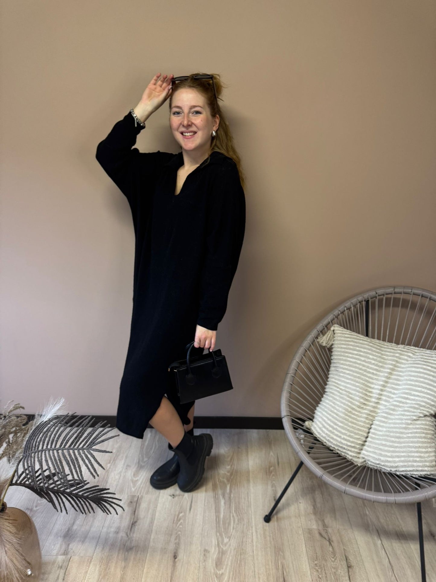 V-neck dress