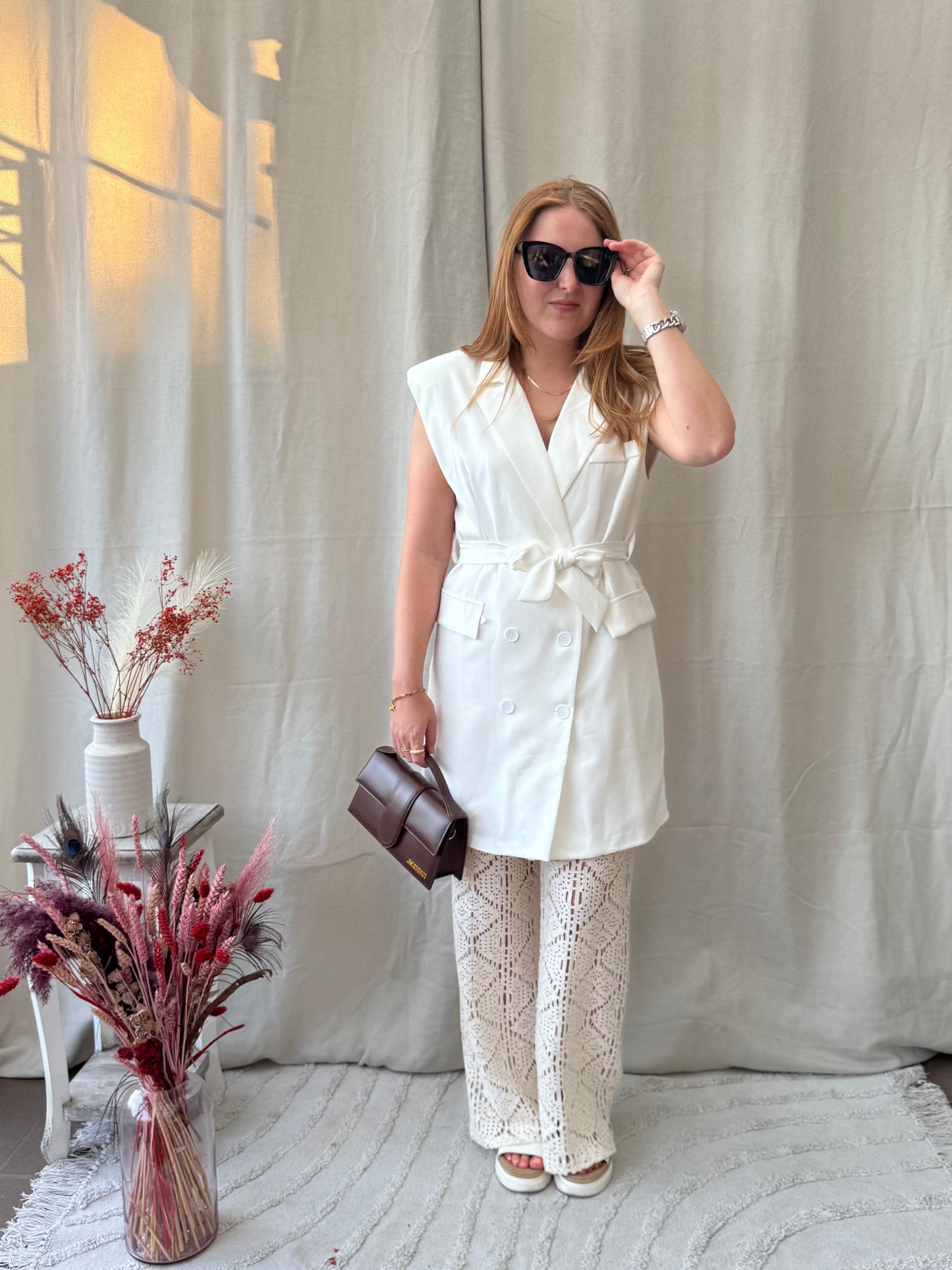 Lio blazer white