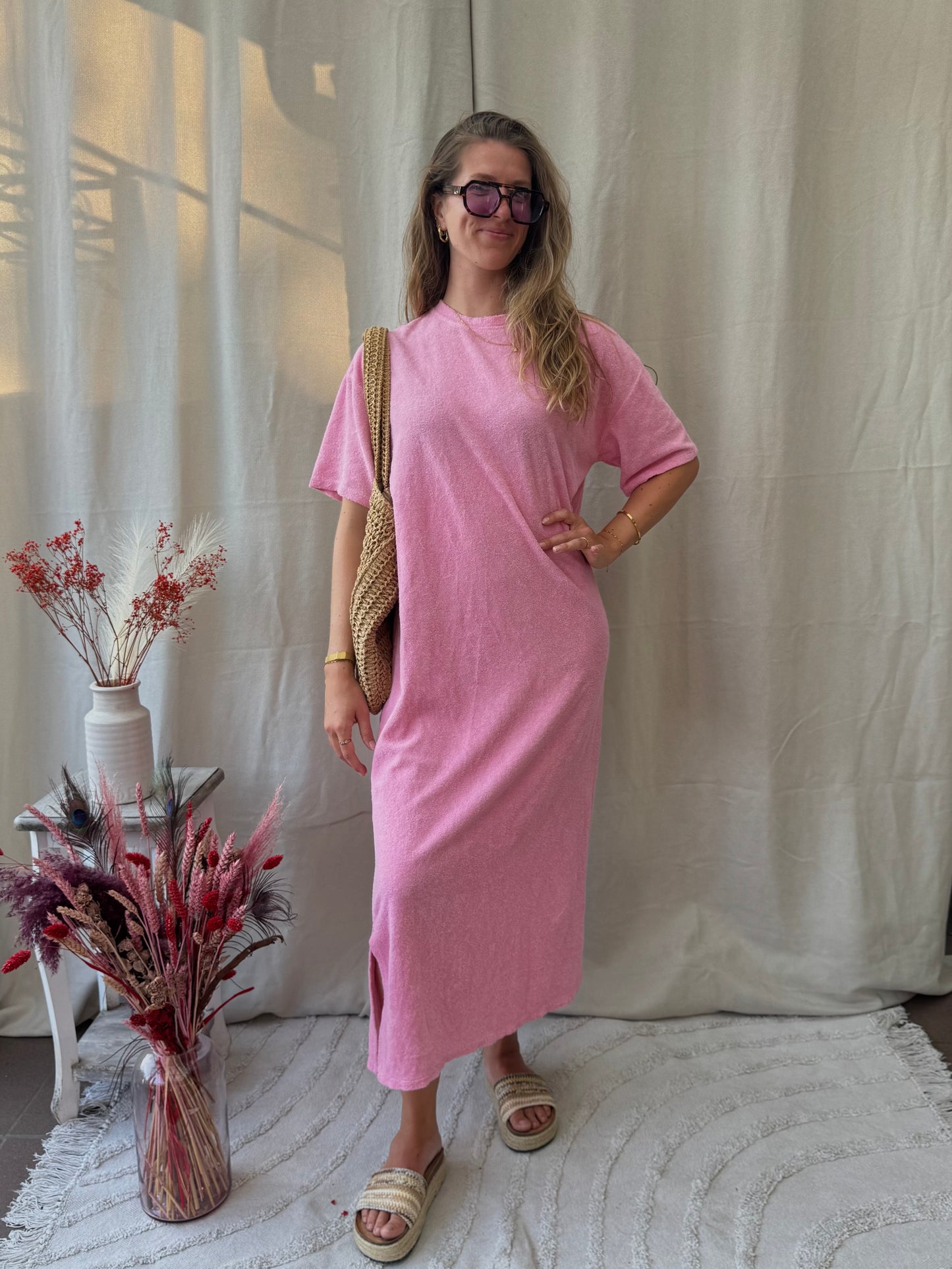 Sponge dress rosé