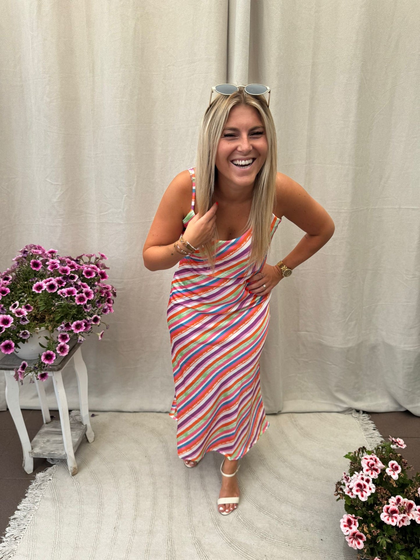 Nova satin dress
