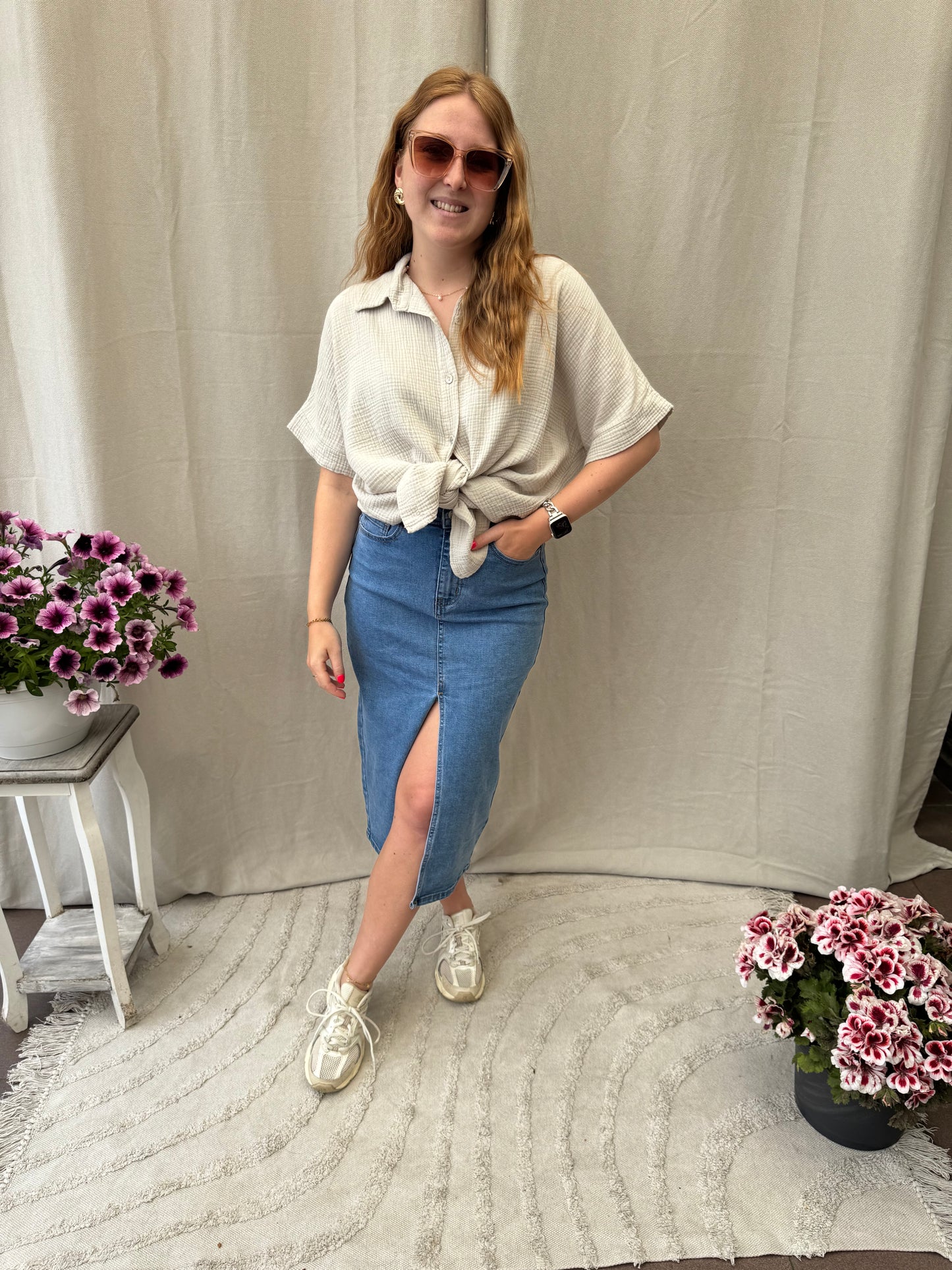 Tetra blouse beige