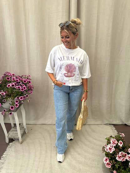Wide leg jeans