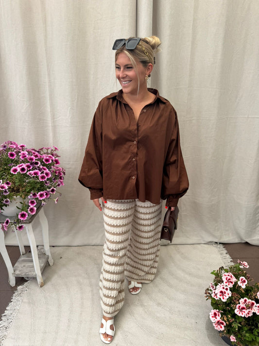 Vanilla knit pants