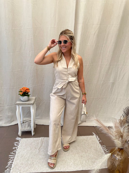 Beige jumpsuit