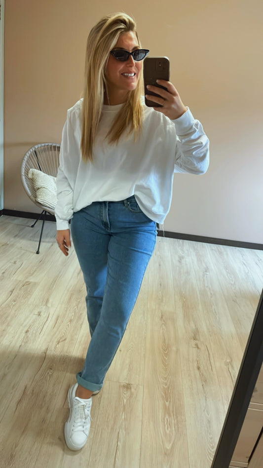 Long sleeve white