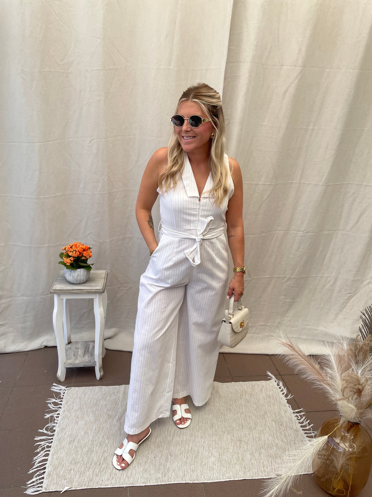 White jumpsuit