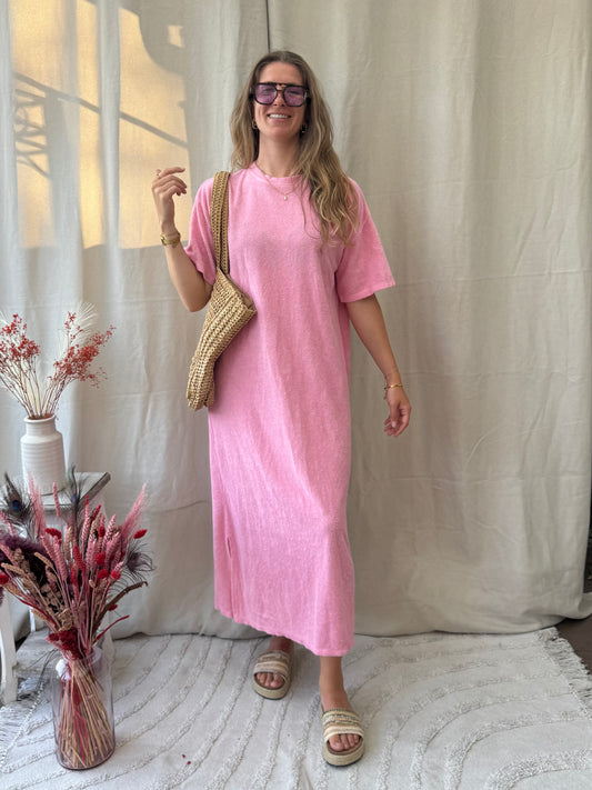 Sponge dress rosé