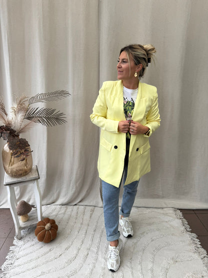 Classy blazer yellow