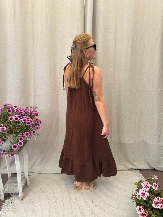Coco dress brown