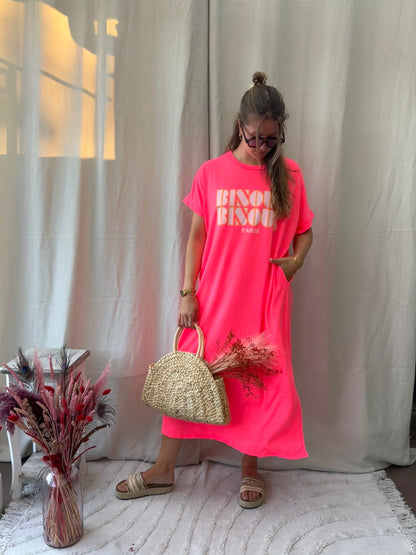 Bisous dress rosé