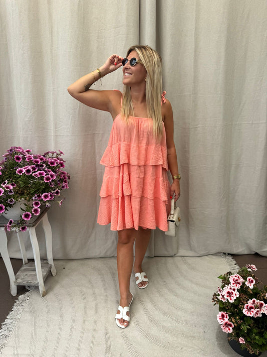 Coco dress coral