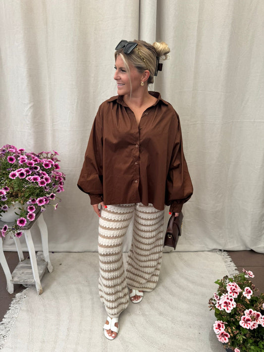 Lalo blouse brown